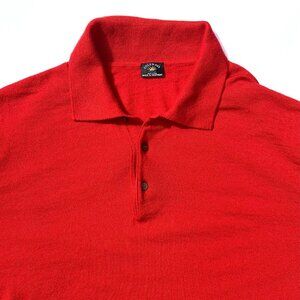 Maus & Hoffman Solamare Men’s 100% Virgin Wool Polo Sweater Red, Italy XL